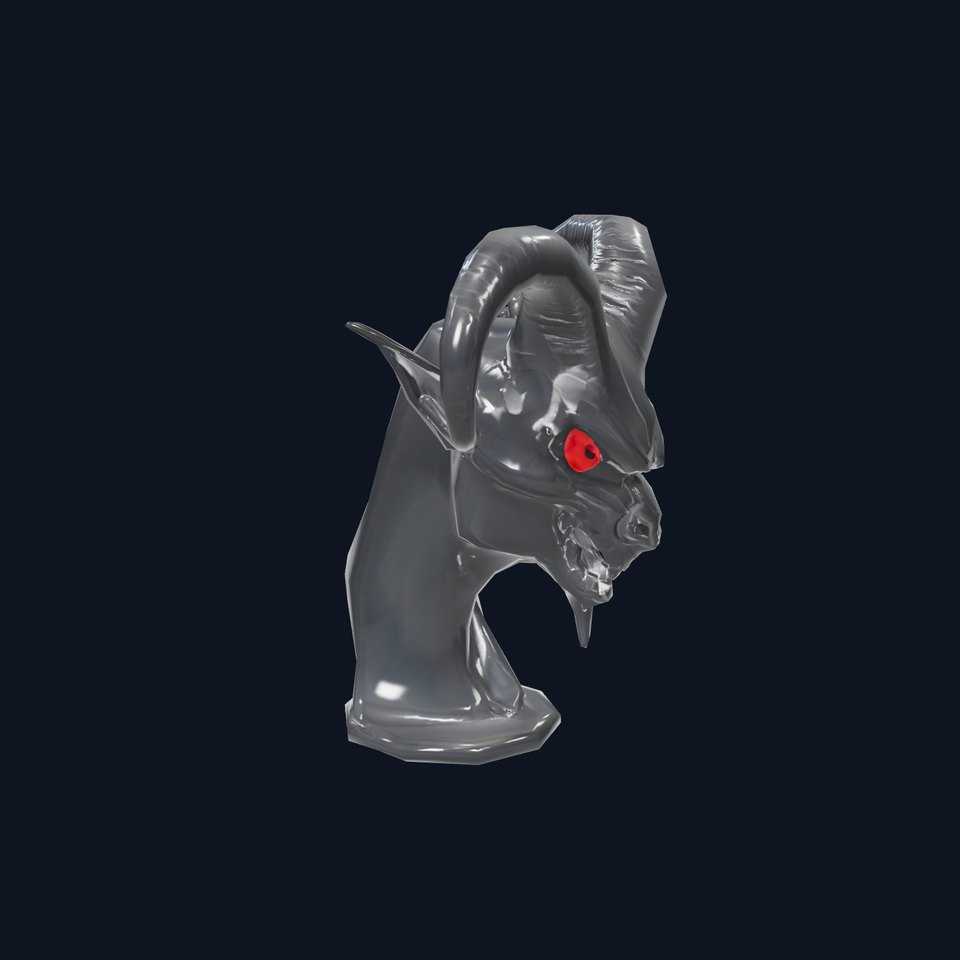 Sinister Demon Bust model pack